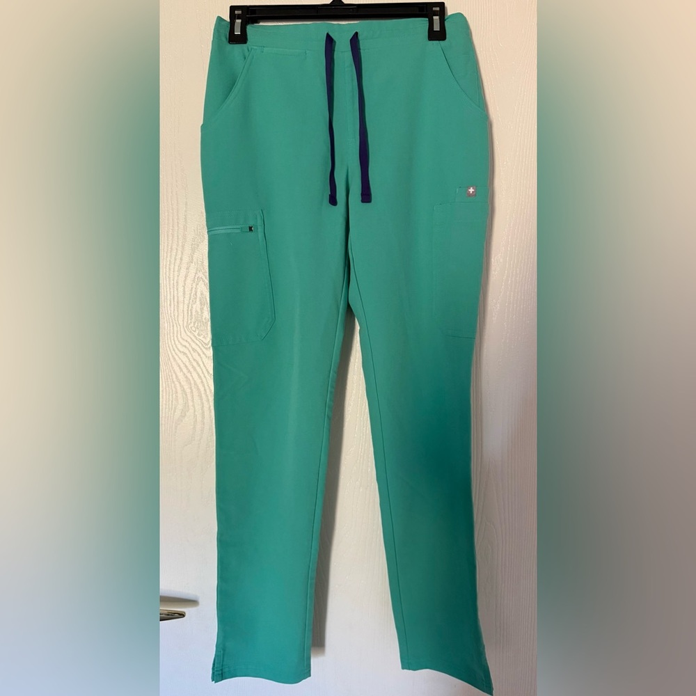 XSR Figs Teal Yola Scrub Pants for Women
